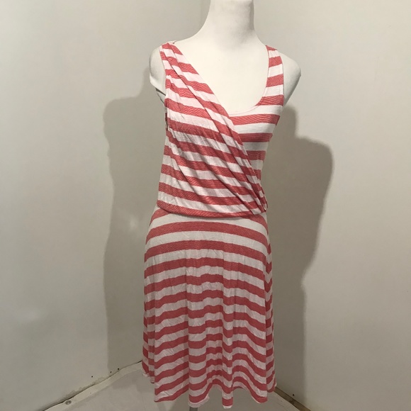 GAP Dresses & Skirts - Gap Size S Sundress Red Stripe Midi Casual Flare